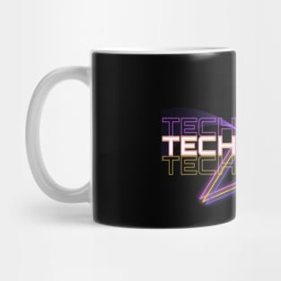 TECH HOUSE  - Audio Geometry (pink/orange) Mug